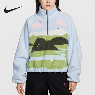 407 Sportswear女士日常立领刺绣休闲外套IQ3822 Nike 耐克正品