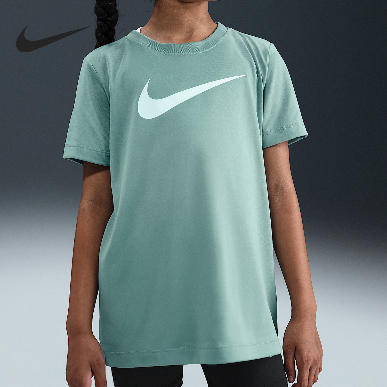 Nike/耐克正品Dri-FIT大童透气休闲网球运动短袖FZ5199-017