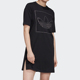 Adidas 三叶草女士透气圆领针织简约连衣裙FU1727 阿迪达斯正品