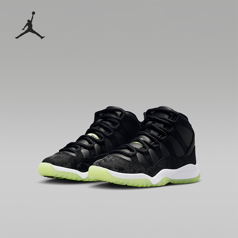 Nike/耐克正品JORDAN小童训练减震中帮耐磨系带运动鞋IB1379-001