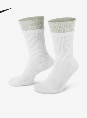Nike/耐克官方正品Everyday Plus男女款运动袜一双装DD2795-105