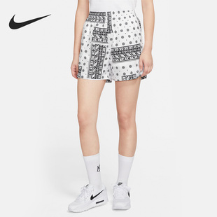 Nike/耐克正品夏季女子透气印花运动休闲时尚短裤CZ1440-100