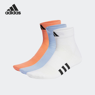 新款 Adidas 男女2023夏季 运动袜IC9531 阿迪达斯官方正品 三双装