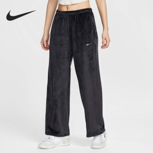 耐克官方正品 新款 Nike 2025春季 010 女士运动中腰加绒长裤 HJ0923
