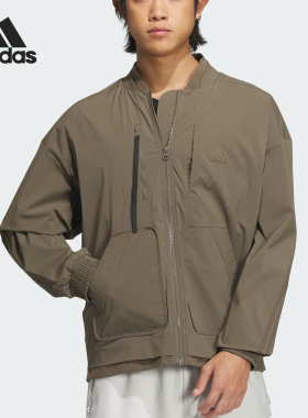 Adidas/阿迪达斯官方正品新款男士拉链运动休闲夹克外套IY8024
