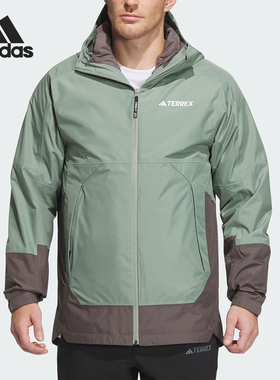 Adidas/阿迪达斯官方正品户外男士三合一羽绒内胆冲锋衣IP0735