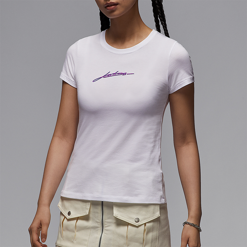 Nike/耐克正品2025夏季款女士短款透气经典圆领休闲T恤IB7029-100