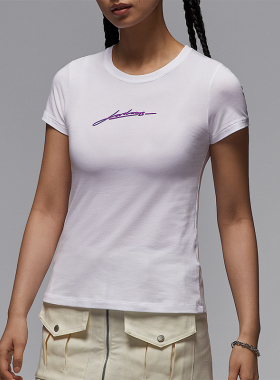 Nike/耐克正品2025夏季款女士短款透气经典圆领休闲T恤IB7029-100