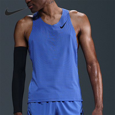 Nike/耐克正品Dri-FIT男士透气跑步运动比赛背心T恤FN4231-411