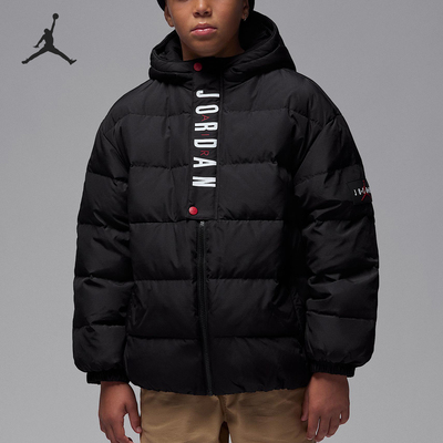 Nike/耐克正品Jordan大童轻盈宽松舒适运动休闲羽绒服IR0945-010