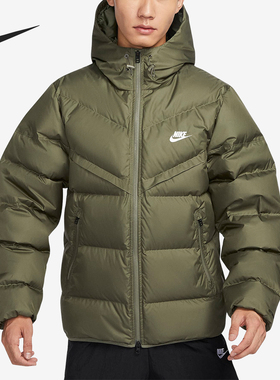 Nike/耐克官方正品新款男士运动宽松连帽保暖羽绒服FZ1103-222