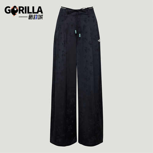 Adidas/阿迪达斯正品三叶草女士宽松新中式时尚休闲裤KY5747