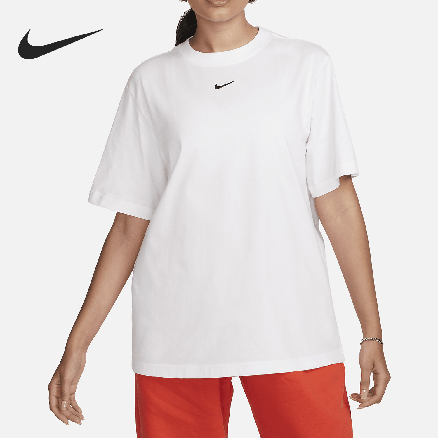 Nike/耐克正品Sportswear女士宽松运动日常短袖T恤FD4149-100
