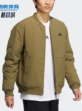 Adidas/阿迪达斯正品冬季男士经典轻薄保暖棒球风羽绒服HN2142