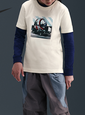 Nike/耐克正品Total 90大童印花透气经典运动短袖HV5205-133