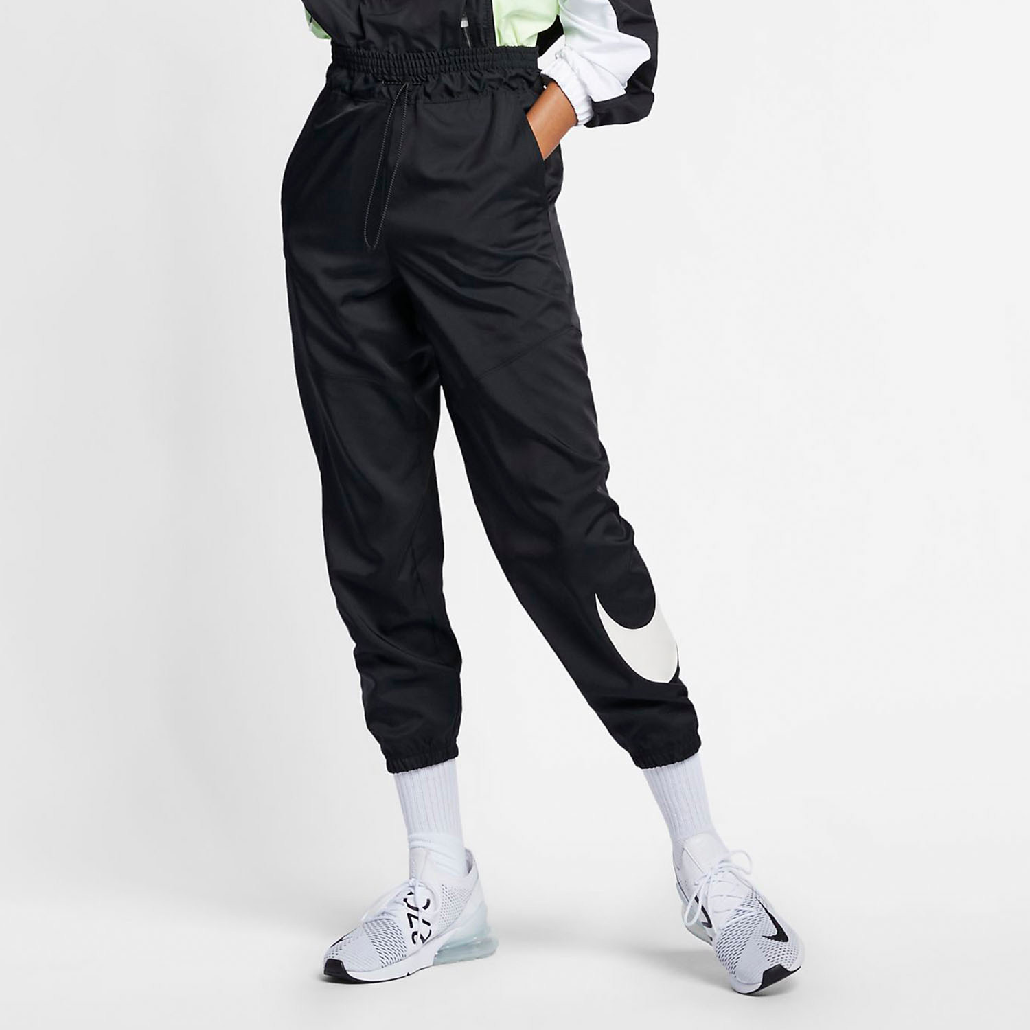 Nike/耐克正品 W NSW PANT WVN SWSH 女子束脚收腿运动长裤AR3077