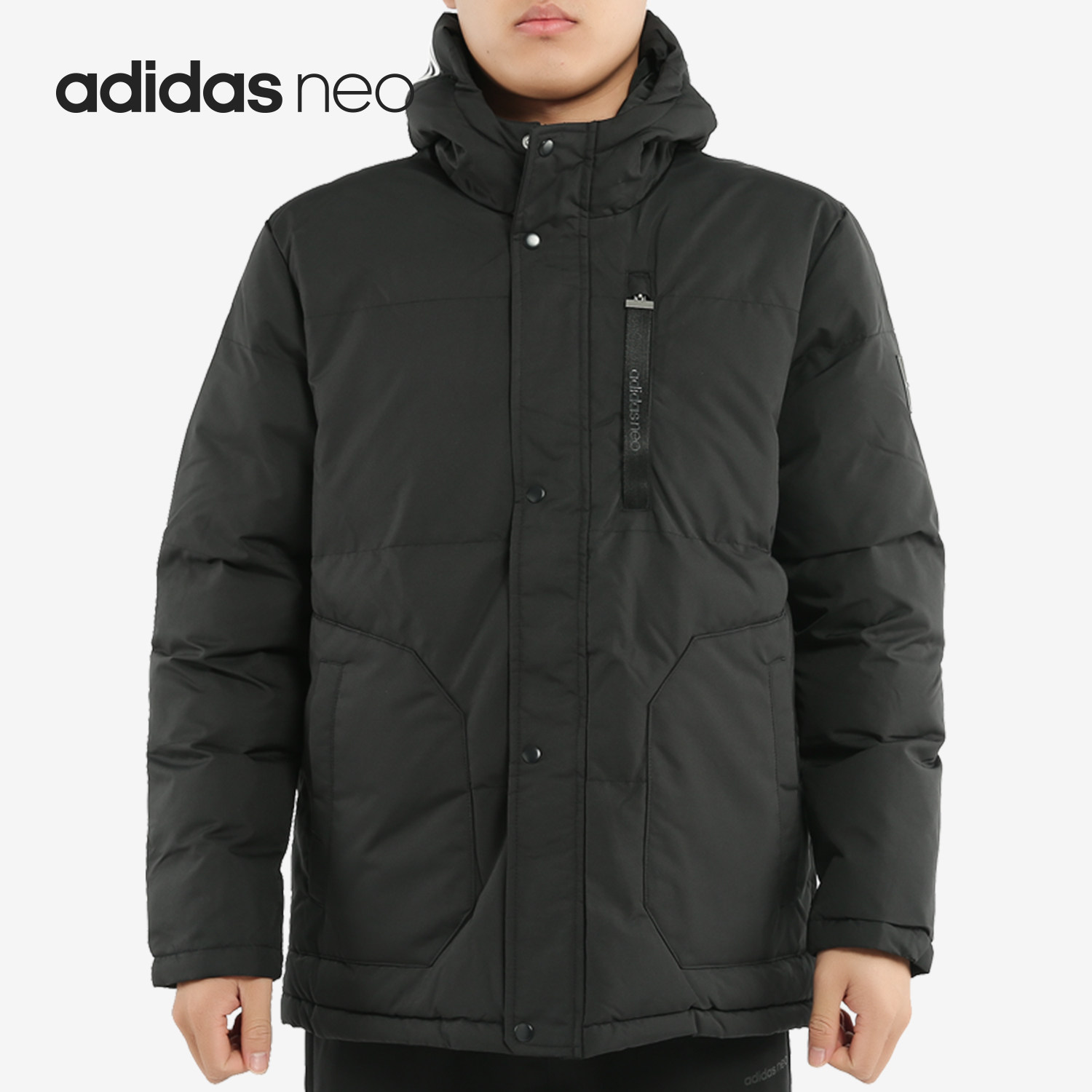 Adidas/阿迪达斯正品 春季男子新款防风连帽运动棉服 EI4418