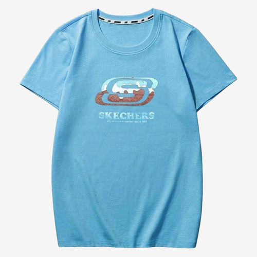 Skechers斯凯奇正品儿童款印花运动舒适短袖T恤FHL223U042-030N