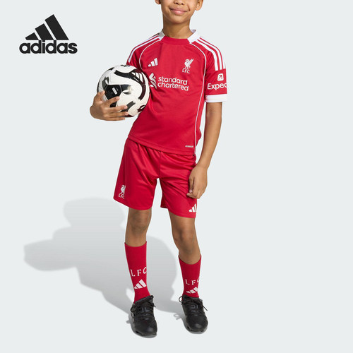 Adidas/阿迪达斯正品LIVERPOOL小童透气足球运动训练套装JV6442