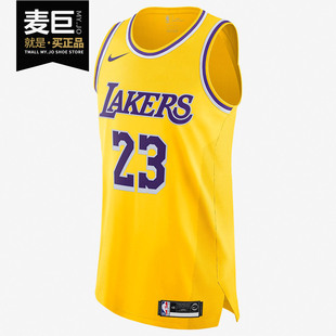Nike 洛杉磯湖人隊(duì)NIKE AUTHENTIC男子球衣 AA7265 耐克正品