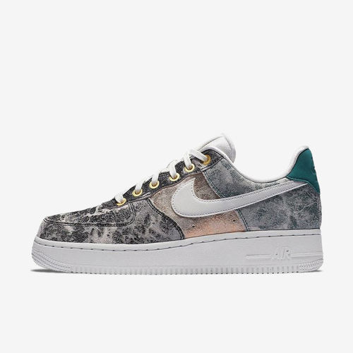 Nike耐克正品Air Force 1 07 LXX女爆裂纹防滑轻便板鞋AO1017-100