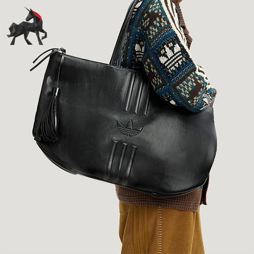 Adidas/阿迪达斯正品三叶草女士运动经典可拆卸流苏单肩包KS8256