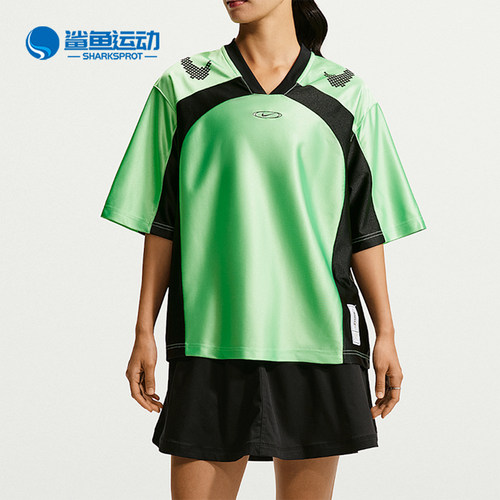 Nike/耐克正品女士V领运动舒适宽松轻盈短袖T恤IQ6138-336