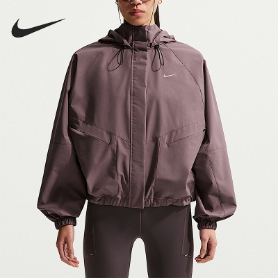 耐克女士时尚梭织连帽运动外套