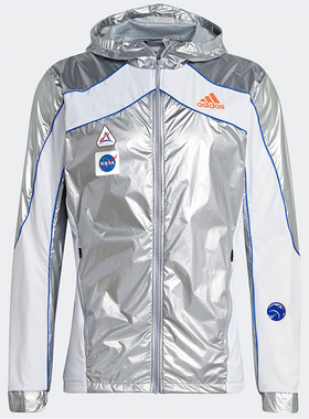 Adidas/阿迪达斯正品SPACE JKT M 男子春秋跑步运动外套 GK8816