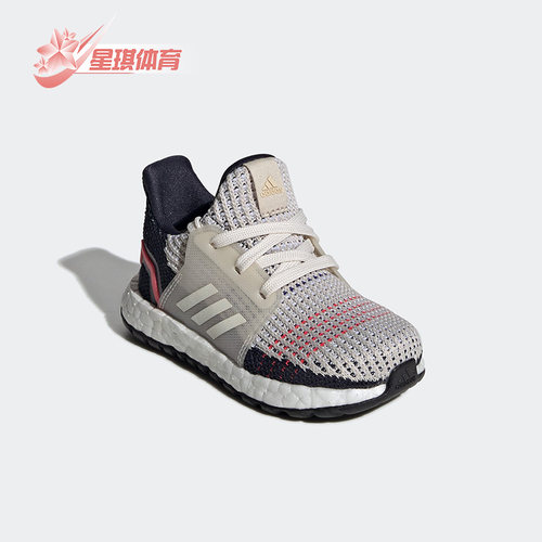 阿迪达斯运动婴童系带跑步鞋