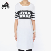 女士透气圆领轻盈柔软短袖 夏季 连衣裙CV9608 阿迪达斯正品 Adidas