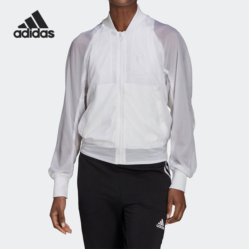 Adidas/阿迪达斯正品休闲女子时尚潮流运动防风夹克 GL9562