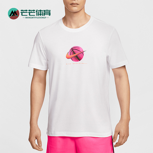 款 2025夏季 男士 运动宽松经典 100 Nike 图案篮球T恤HJ3465 耐克正品