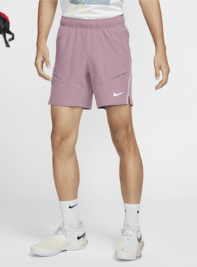 Nike/耐克正品Dri-FIT 男士透气简约网球运动短裤FD5337-523