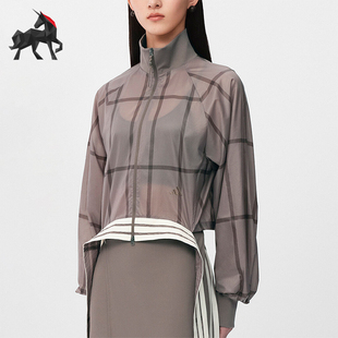 Adidas/阿迪达斯正品2026女士短款时尚经典立领运动外套KX4645