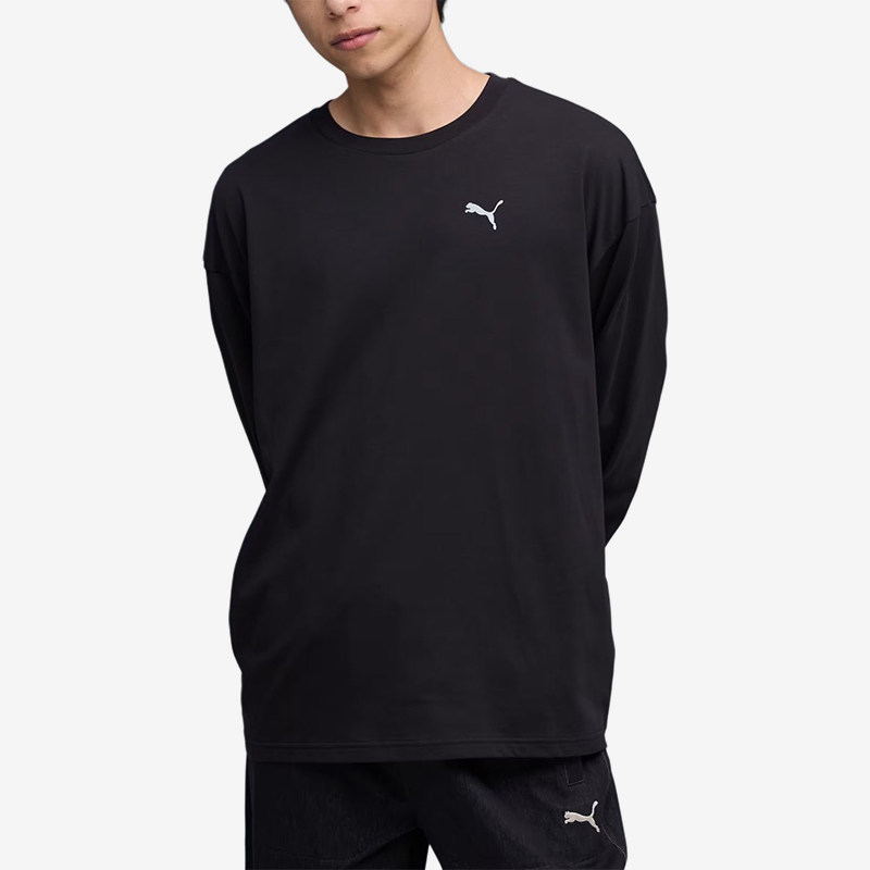 Puma/彪马正品NEKO-san宽松圆领长袖T恤经典黑色运动鞋635050-01