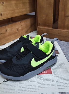 Nike/耐克正品AIR MAX儿童网面透气气垫魔术贴运动鞋 AR7421-013