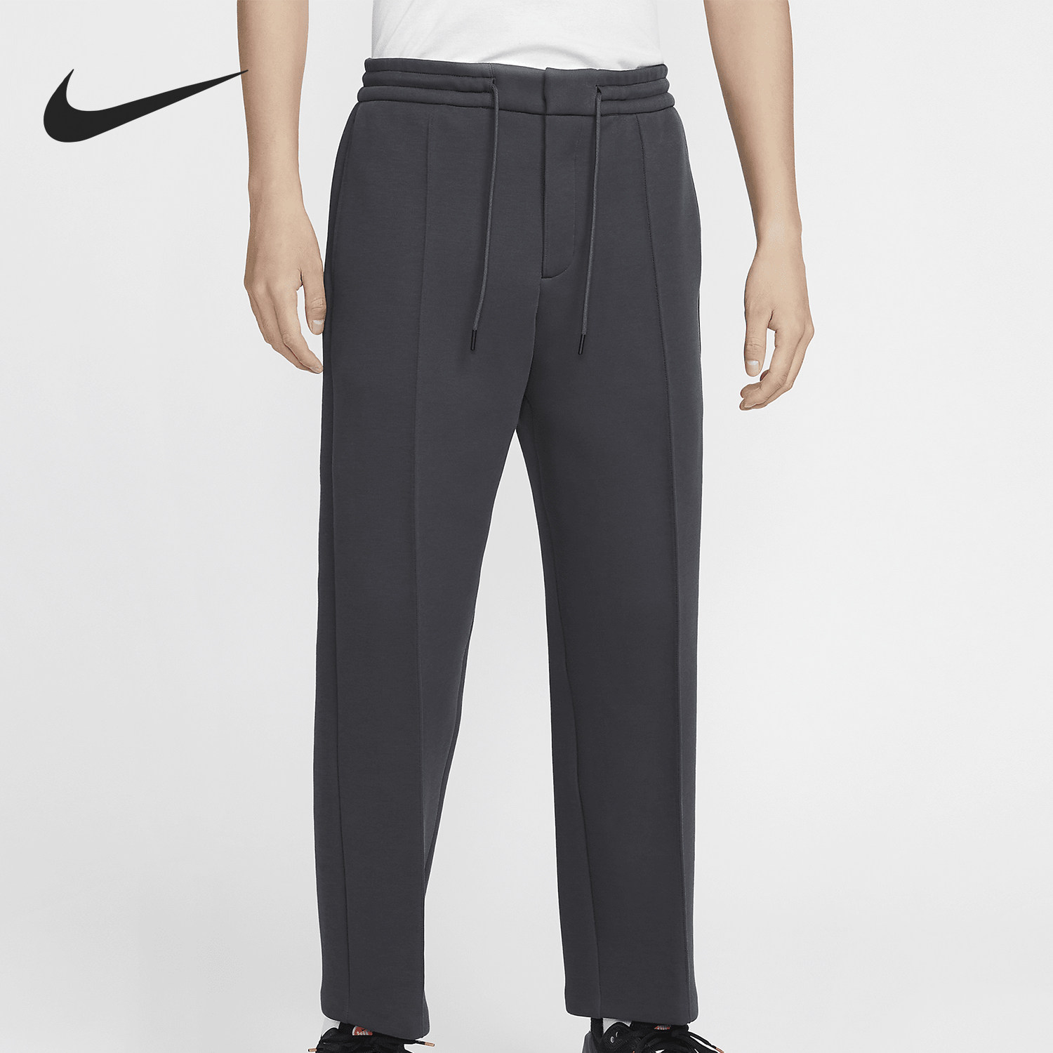 耐克男士双面针织运动直筒裤