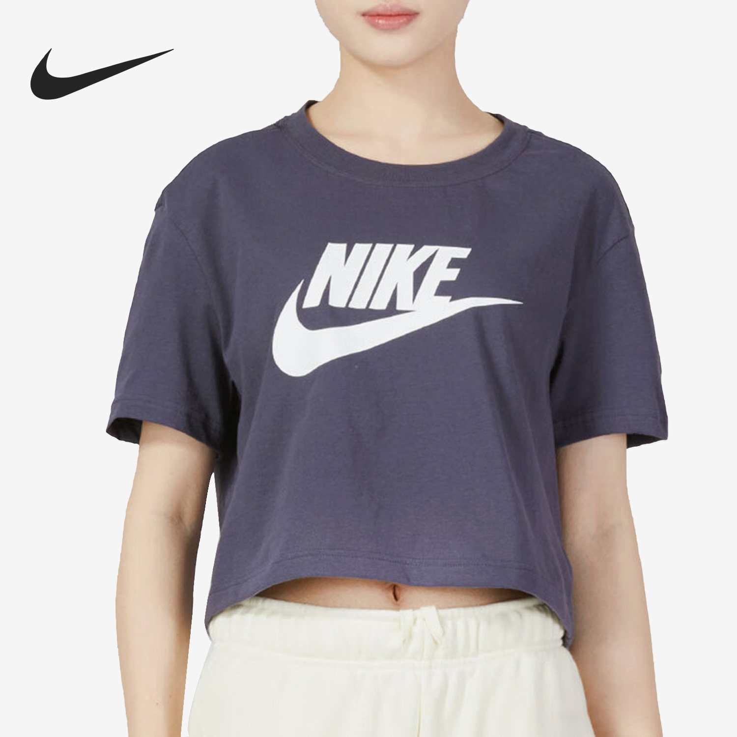 Nike/耐克官方正品当季新款女子短款运动短袖T恤BV6176-015,运动服/休闲服装,运动T恤,淘宝优惠券,粉丝福利购,淘宝优惠卷
