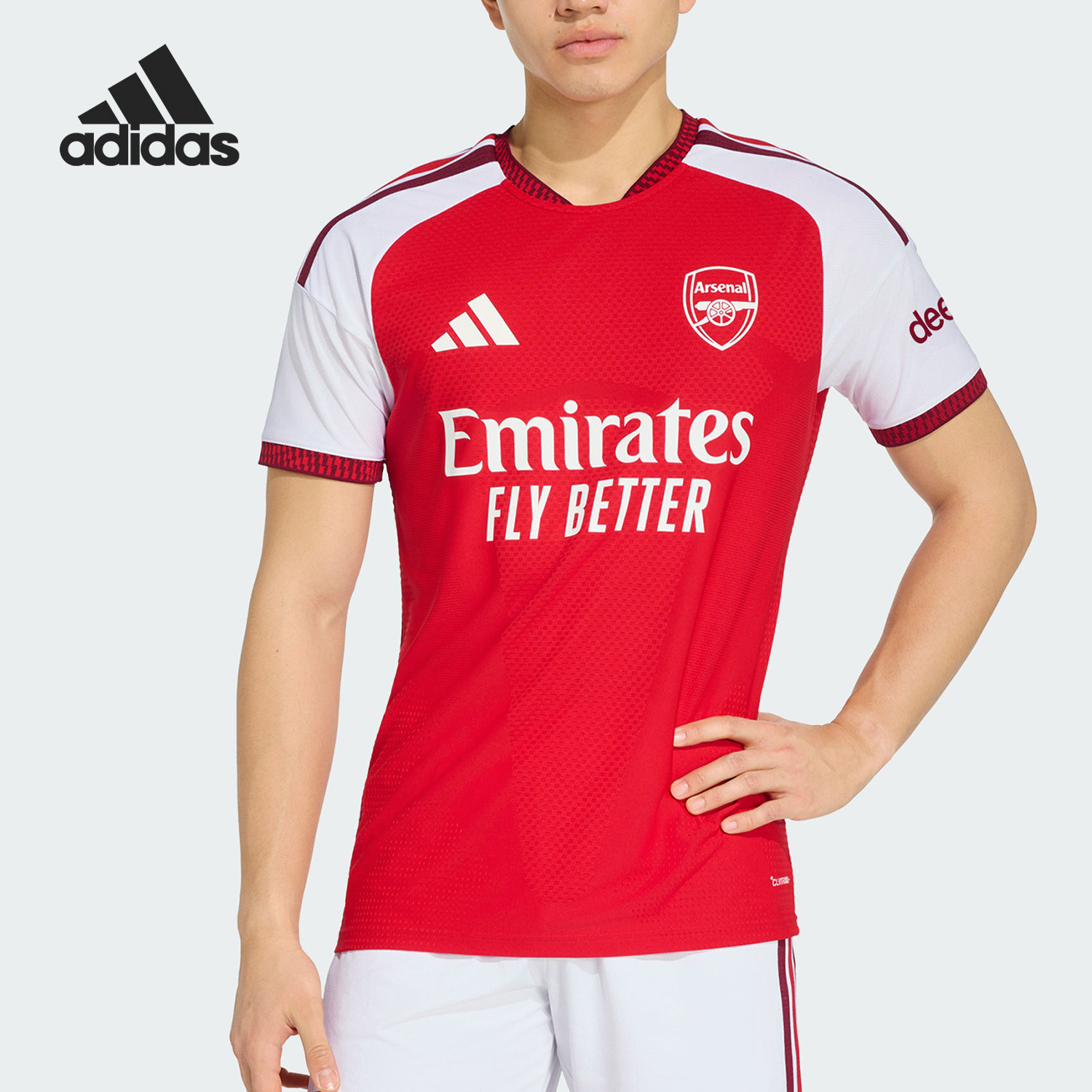 Adidas/阿迪达斯官方正品阿森纳主场球员版男士足球短袖T恤JZ3165