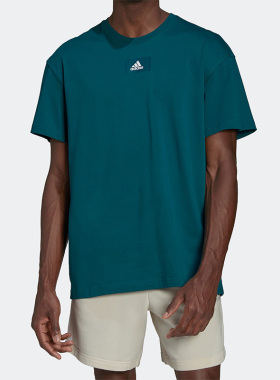 Adidas/阿迪达斯正品新款男子时尚舒适透气运动圆领短袖T恤HE4356