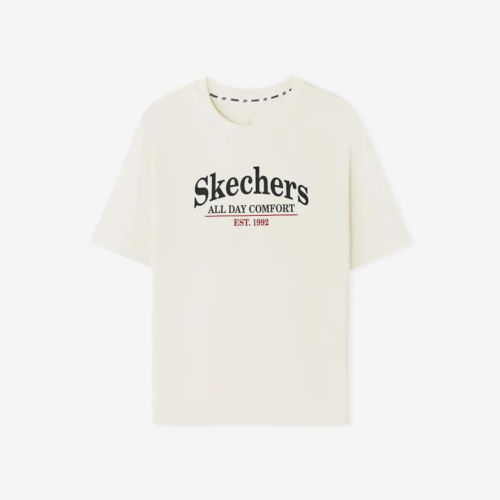 Skechers斯凯奇正品男女圆领短袖透气套头运动T恤L226U077-0074