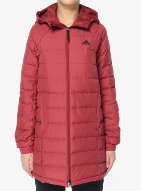 Adidas/阿迪达斯正品  女子运动 休闲连帽 夹克羽绒服 DM1957