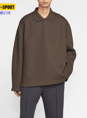 Nike/耐克正品冬季新款男士复古休闲翻领针织卫衣FZ7571-237