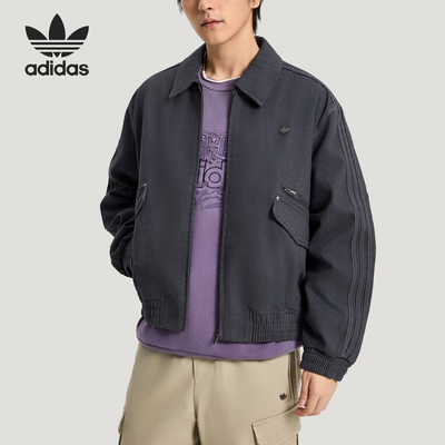 阿迪达斯男士宽松休闲梭织外套