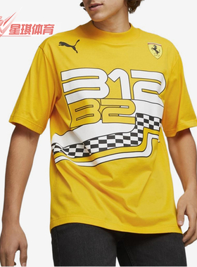 Puma/彪马正品夏季男士透气休闲运动图案训练短袖T恤535799-05