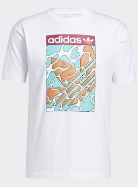 Adidas/阿迪达斯正品 26夏季男子圆领印花透气休闲运动T恤GN3900