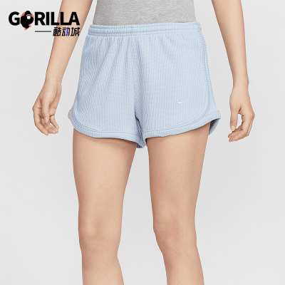 Nike/耐克正品夏季女士针织中腰轻盈健身经典简约短裤HJ3843-440