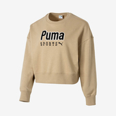 女士复古圆领运动休闲套头卫衣626169 新款 彪马正品 Puma