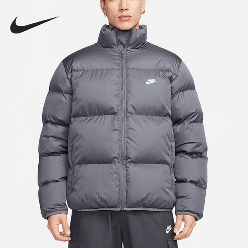 耐克正品男子立领棉服
